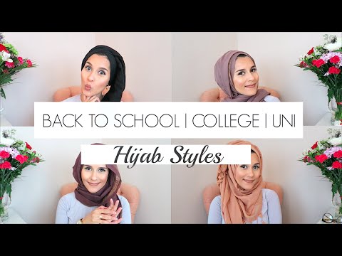 BACK TO SCHOOL | COLLEGE & UNI HIJAB STYLES! - YouTube