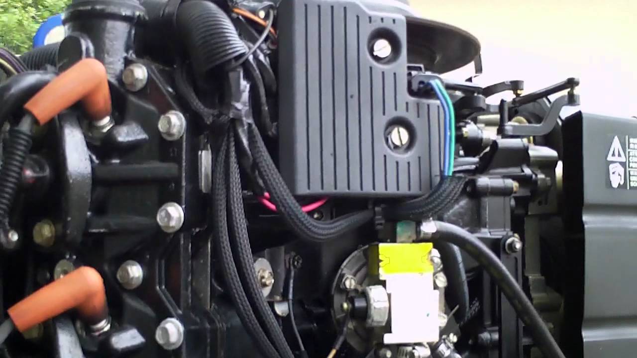 225 Evinrude Ficht Injection Outboard Idling YouTube