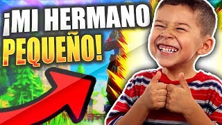 Mi Hermano Pequeño Hace Su Primera Kill En Fortnite Retos De Fortnite