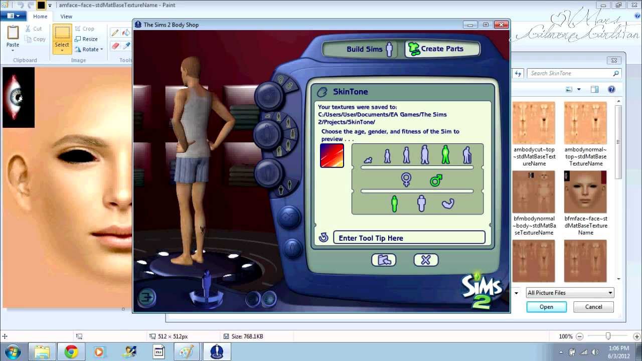 Sims 2 Anva Skin Tones