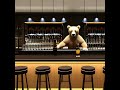 Bear's beer at the bar