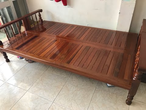 Cấu tạo ghế sofa gỗ có thể xếp thành giường | Ghế xếp thông minh bằng gỗ - (Mr. Tuyến - 0907945398)