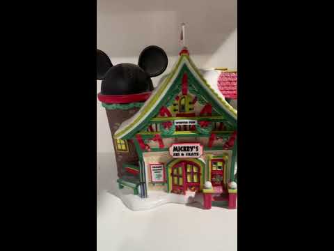 Department 56 Disney Christmas Village Mickey's Ski and Skate Building 811263 Department 56 Disney Christmas Village Mickey's Ski and Skate Building 811263