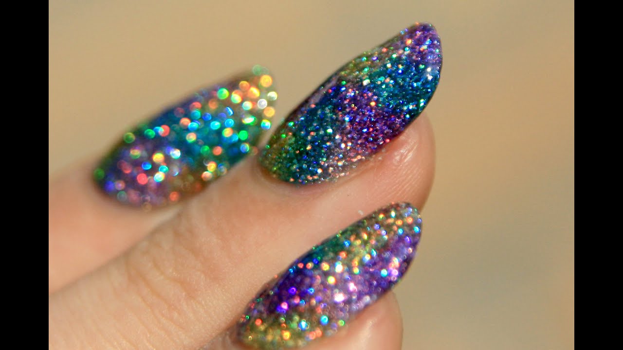 sparkle nail art image