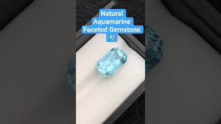 Natural Aquamarine Faceted Gemstone