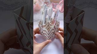 Easy Paper Craft Ideas Paper Crafts Diy School Crafts Paper Tricks How To Make Pen Holder