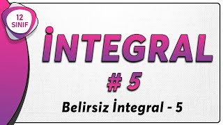 İntegral 5 | Değişken Değiştirme 1 | 12.Sınıf Matematik |  AYT Matematik #integr