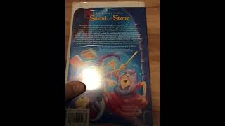 The Sword In The Stone 1991 Vhs Review Sticker Label Copy