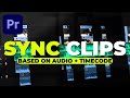 How to SYNC AUDIO and VIDEO clips in Premiere manually and automatically