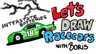 Learn To Draw With Boris Kyle Buschs No.18 Interstate Batteries Camry