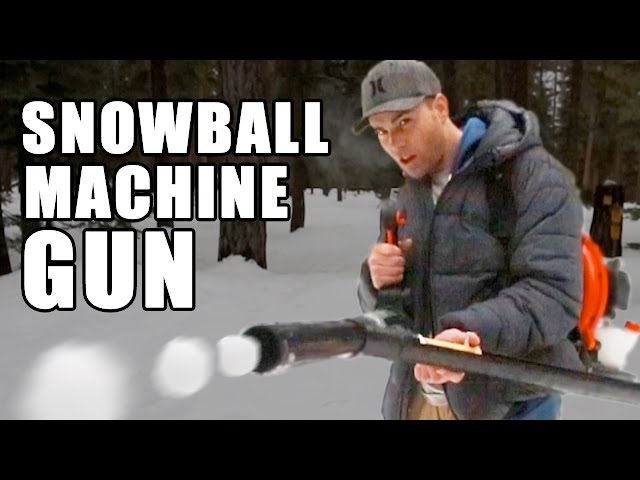 Snowball Machine Gun Is As Cool As It Sounds - Video