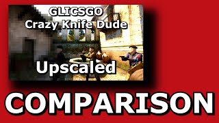 Ai Upscaling Comparison - Crazy Knife Dude