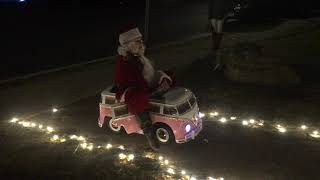 Miss Fabby-Do and Mini-Fabby-Bus tour downtown Christmas lights