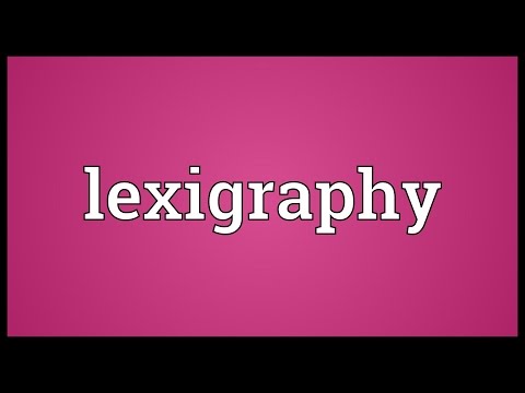Header of lexigraphy