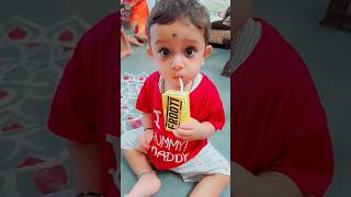 Cute Baby Reaction Drinking Frooti