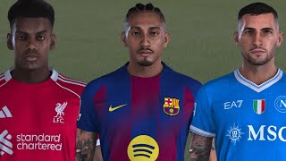 Facepack Europe Tattos - V16 Isak, Raphinha E M.politano Pes 21 Pc
