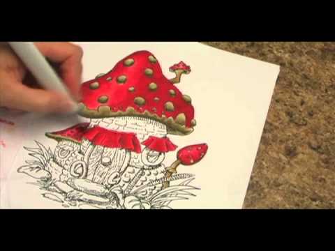 Speed Coloring - Mushroom House - YouTube