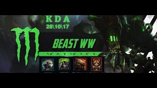New BEST Warwick Build jungle full gameplay!!insane damge!!league of legends