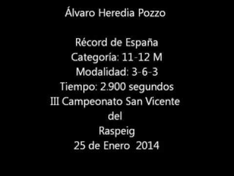 Récord España: 3-6-3 Masculino III Campeonato San Vicente del Raspeig