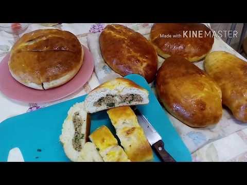 Пирог с пшеничной крупой и зеленым луком.Деревенская кухня. Пирог с пшеничной крупой и зеленым луком.Деревенская кухня.