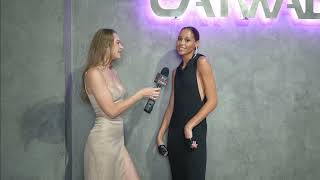 Lauren Weststeyn Interviews Model Kiara Backstage At Art Hearts Fashion Lafw