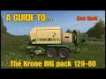Farming Simulator 17 PS4: A Guide to... The Krone BIG pack 120-80 (New Mod!)