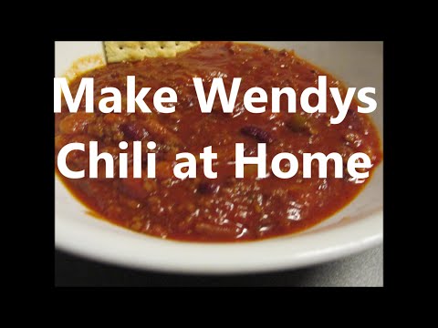 VIDEO : wendys chili recipe - ingredients2 pounds fresh ground beef 1 quart tomato juice 1 (29-ounce) can tomato purée 1 (15-ounce) can red kidney beans, ...