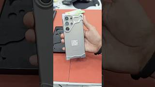 Samsung S24Ultra Metal Backcover With Camera Protection Lens Pure Stainless Steel Natural Anium