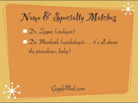 Medical Humor Lists - Funny Doctors Names Medical Humor Lists - Funny Doctors Names