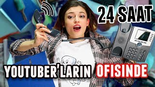 24 SAAT BOYUNCA YOUTUBERLARIN OFİSİNDE KALMAK (Resmen Köle Oldum!)