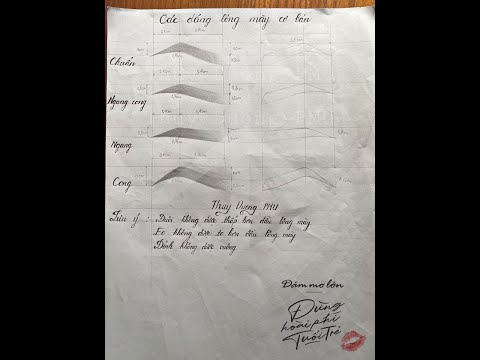 #3 HƯỚNG DẪN VẼ LÔNG MÀY TRÊN GIẤY (INSTRUCTIONS: Practice on PAPER FOR Beginners)