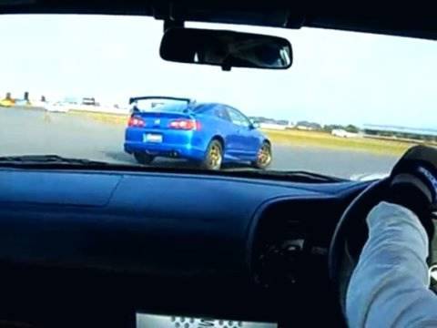 My S2K chasing Mugen Civic Type R FD2 and Mugen Integra RSX Type R DC5 at 