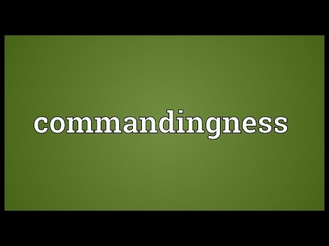 Header of commandingness