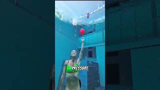 Blowing Up A Balloon Underwater .Zni