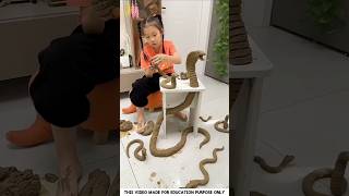 Girl Makes Snake Out Of Clay