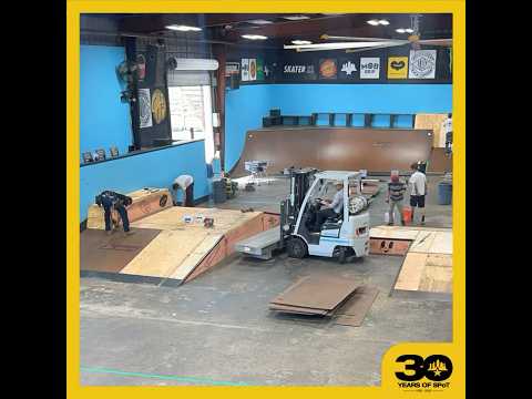 SPoT Pro Course Construction starts today! 🚧 #spottampa #skateboarding