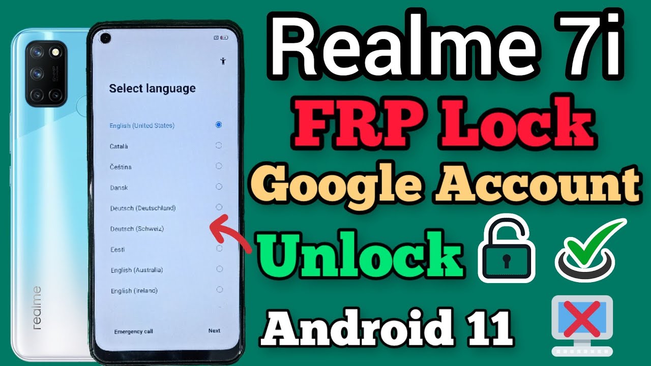 Realme 7i || FRP Bypass || Android 11/12 || Google Realme 7i || FRP Bypass || Android 11/12 || Google