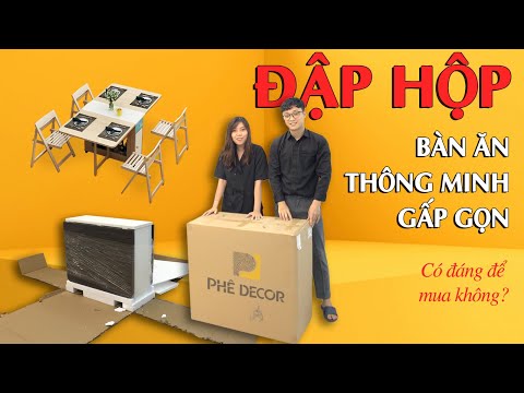 "ĐẬP HỘP" BÀN ĂN THÔNG MINH GẤP GỌN - Có Thật Sự Thông Minh Như Quảng Cáo? - Review Nội Thất
