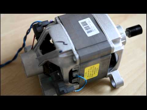 Washing machine motor wired in as series motor (suicide motor)