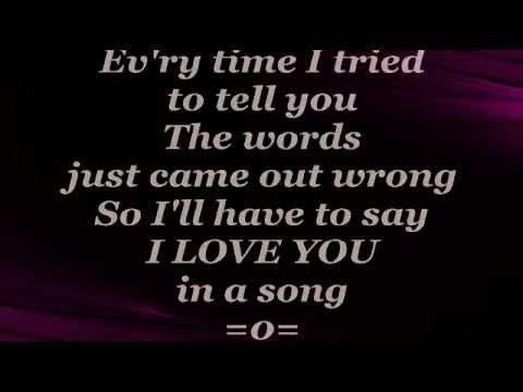 JIM CROCE - I'll Have To Say I Love You In A Song (Lyrics) 02:31 Mins ...