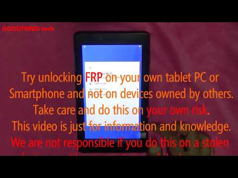 Lenovo TB 7104F Remove FRP | Android 8.1.0 Lenovo TB 7104F Remove FRP | Android 8.1.0