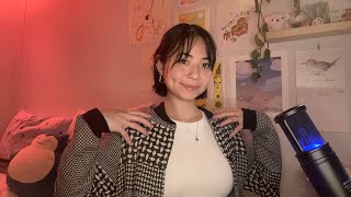 Asmr Fabric Scratching Knit Cardigan And Denim Skirt