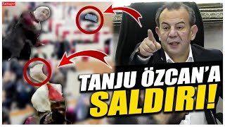 AKP'li kadın üye Tanju Özcan'a eline ne gelirse fırlattı!