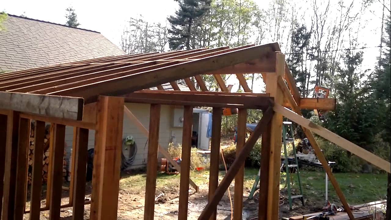 How to build an Awesome Wood Shed from scratch. - YouTube