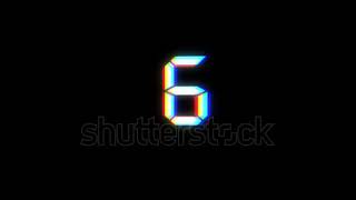 Glitch Countdown Video 10 Sec Premium Countdown Video For Free Black Screen Copyright Free