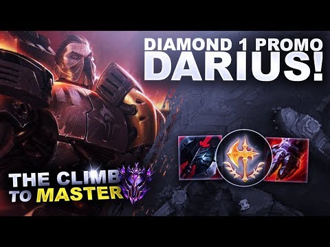 DIAMOND 1 PROMO ON DARIUS! - Climb to Master S9 | League of Legends