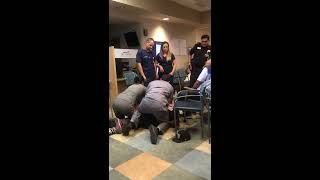Waiting room hospital fight
