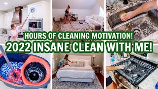 2022 MASSIVE CLEAN WITH ME MARATHON! | OVER 3 HOURS OF EXTREME CLEANING MOTIVATI