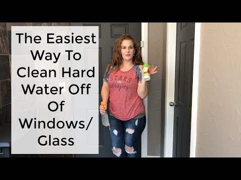 Cleaning 101: The easiest way to clean hard water off of windows/glass.