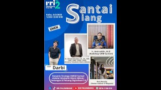 Santai Siang Dynamic Strategy Umkm Sumsel Melalui Inkubator Bisnis Sibicek